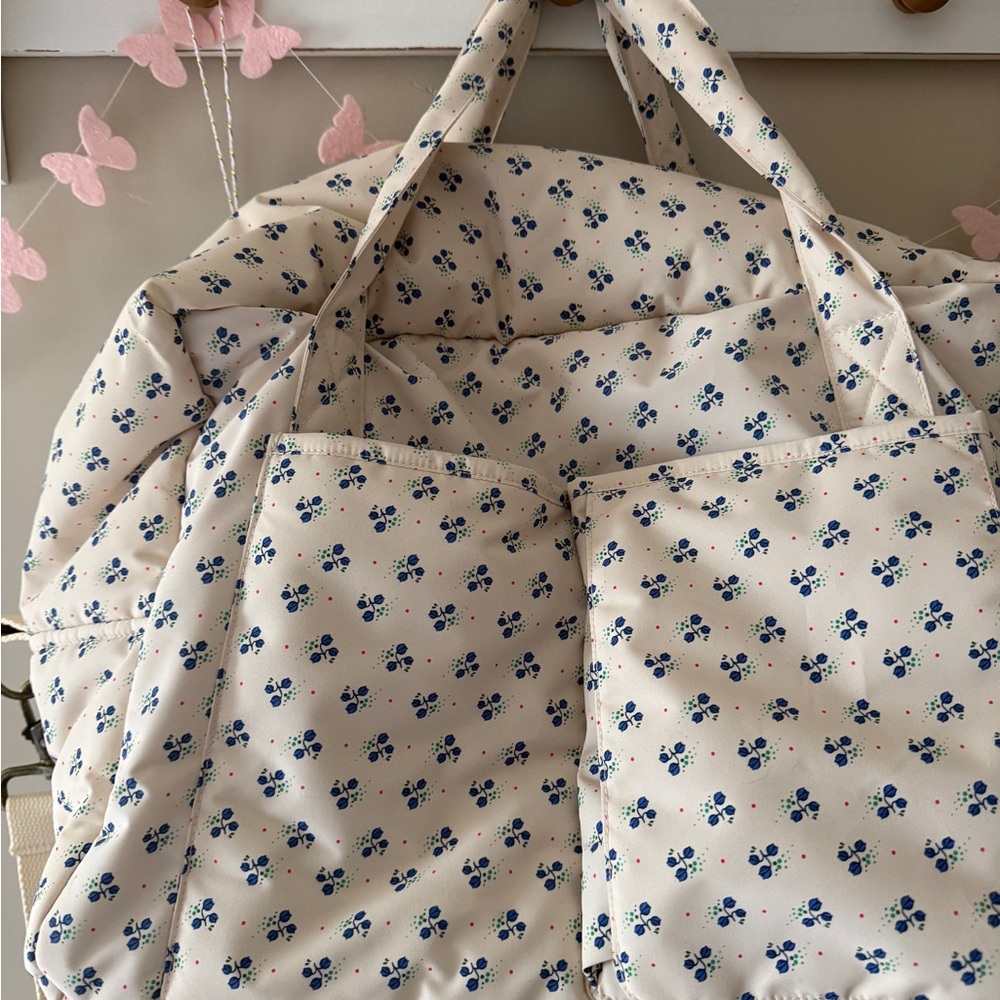 Floral Cream Diaper Bag - Picture 2 of 5